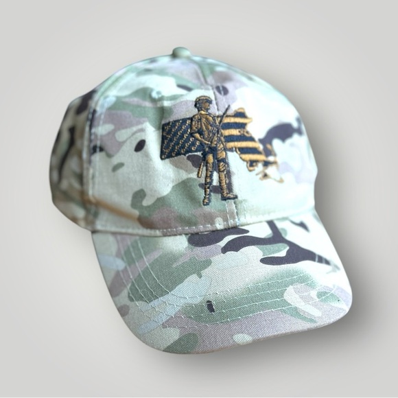 Massachusetts Army National Guard Camo Baseball Cap Hat - Picture 16 of 16